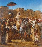 Eugene Delacroix Sultan of Morocco oil
